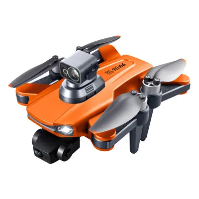 (Orange, One Battery) 5G WIFI 1KM FPV GPS with 8K ESC Camera 3-Axis Mechanical Gimbal Obstacle A