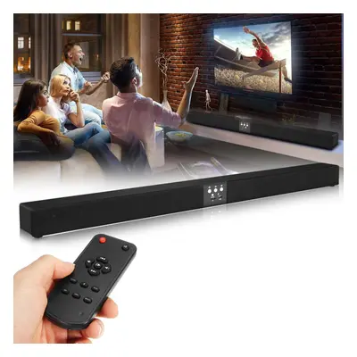 Bluetooth Soundbar Sound Wood 60W Speaker Home TV Theater 3D Player Soundbar Support TF Card Aux