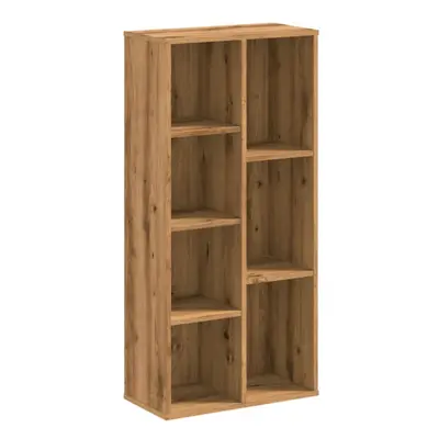 (oak) vidaXL Bookcase Bookshelf Rack Storage Cabinet Book Stand Engineered Wood