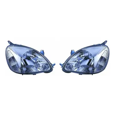 Toyota Yaris Mk1 Hatchback 5/2003-2005 Headlights Headlamps Pair O/S & N/S