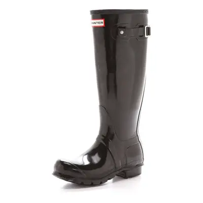 Hunter Women's Original Tall Rain Boot Black Gloss B(M) US