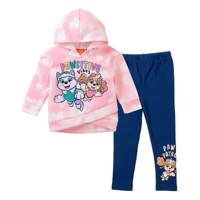 Paw Patrol Everest Skye Little Girls Pullover Crossover Fleece Hoodie