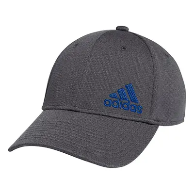 adidas Men's Release Structured Stretch Fit Cap Grey Six/Bold Blue