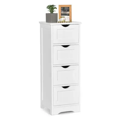 New Drawer Wooden Bathroom Cabinets Wooden Storage Cupboard White 30x30x82CM