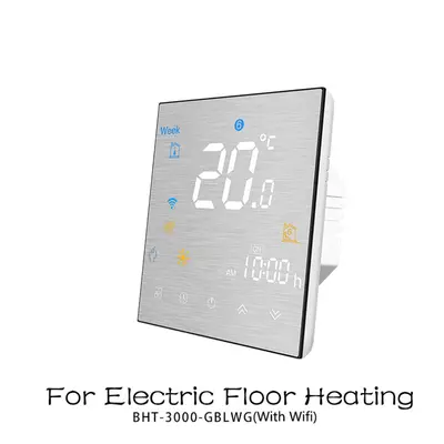 (BHT-3000-GBLW) WiFi Smart Thermostat Temperature Controller for Water/Electric Floor Heating Wa