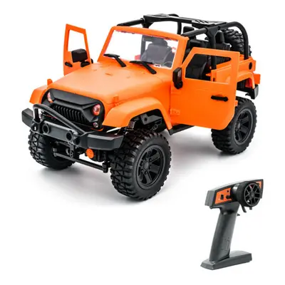 (Orange Tent) 1/14 RC Car 2.4G 4WD Off-Road RC Vehicles with LED Light Climbing RC Truck RTR Mod