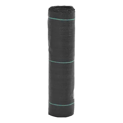 (0.5 x m) vidaXL Weed Membrane Weed Barrier Fabric Weed Control Ground Cover Black PP