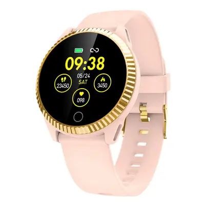 (Pink) HD Screen Blood Oxygen Sleep Monitor Message Notification Bluetooth Camera Smart Watch