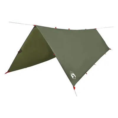 (olive green, x cm) vidaXL Camping Tarp Outdoor Tarpaulin Shelter Sunshade Tent Tarp Waterproof