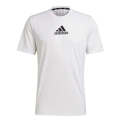 adidas Men's Primeblue Designed Move 3-Stripes Tee White/Black XX