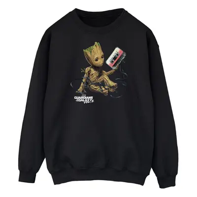 (3XL, Black) Marvel Mens Guardians Of The Galaxy Groot Tape Sweatshirt