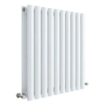 Horizontal Double Panel Radiator - 600mm x 586mm - BTU - Gloss White- Balterley