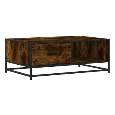 (smoked oak) vidaXL Coffee Table Hall End Table Side Table Engineered Wood and Metal