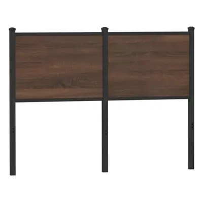 (brown oak, cm) vidaXL Headboard Bedroom Bed Headboard Bed Header Engineered Wood and Steel