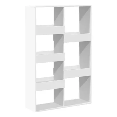 (white, x x 155.5 cm) vidaXL Room Divider Privacy Screen Room Partition Bookcase Engineered Wood