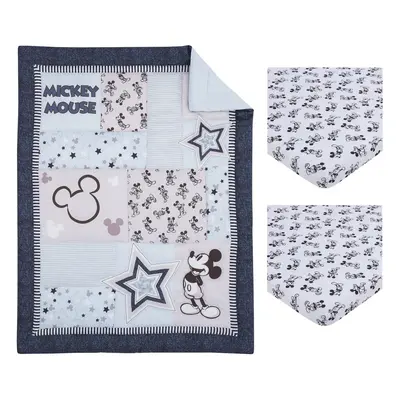 Disney Mickey Mouse Timeless Mickey Gray White & Blue Stars & Icons