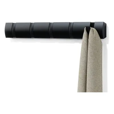 Umbra Flip Hook Wall Mounted Coat Rack Black