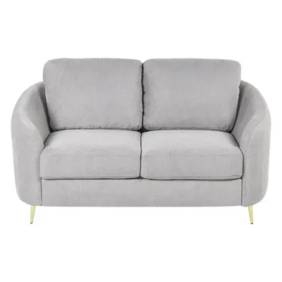 2 Seater Fabric Sofa Grey TROSA