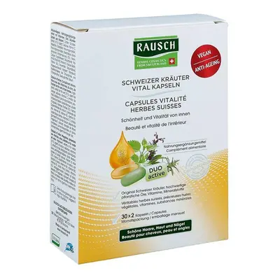 Rausch Swiss Herbal Vital Capsules For Strong Fuller Hair, Firm Skin, Healthy, Strong Nails, Die