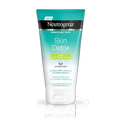 Neutrogena Skin Detox 2-In-1 Clay Wash Mask, ml