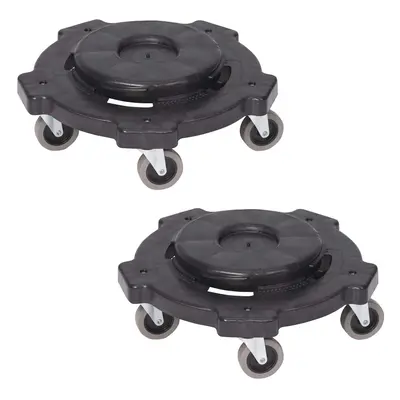 Amazon Basics Dolly To Fit Gallon Round Containers Twist OnOff 2Pack Black Previously AmazonComm