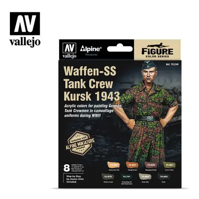 VAL70249 - AV Vallejo MC Set - Alpine SS Waffen Tank Crew (x8) & Fig