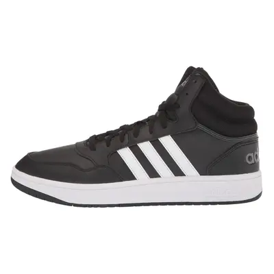 adidas Men's Hoops 3.0 Mid Top Basketball Shoe Black/White/Grey