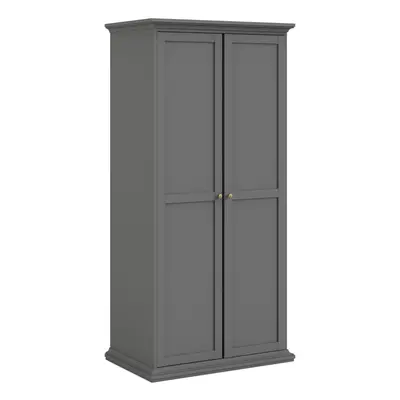 Wardrobe with Doors in Matt Grey