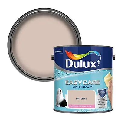 Dulux Easycare Bathroom Soft Sheen Emulsion Paint For Walls And Ceilings - Soft Stone 2.5L