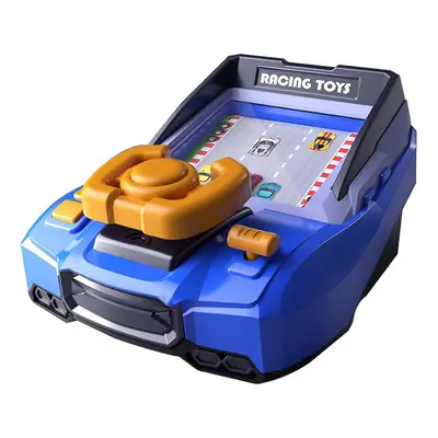 (Blue) Kids Racing Adventure Toy,toddler Simulated Driving Racing Car Game,gift For Kids Boys Gi