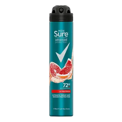 3x of 200ml Sure Men 72H AdvanceProtection Ultra-Fresh AP Deodrant