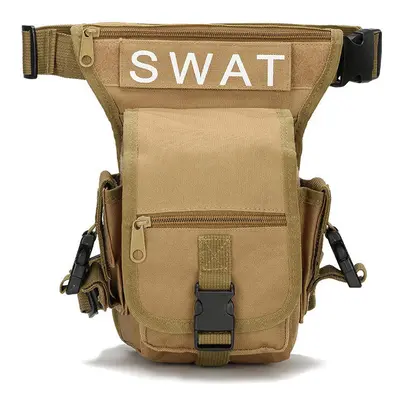 (Sand) SWAT Hunting Multifunctional Tactical Multi-Purpose Bag Vest Waist Pouch Leg Utility Pack