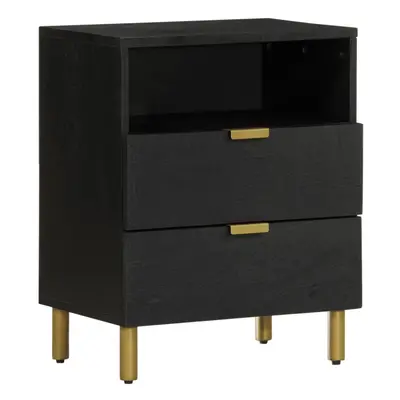 vidaXL Bedside Cabinet Nightstand Bed Table Bed Cabinet Black Engineered Wood