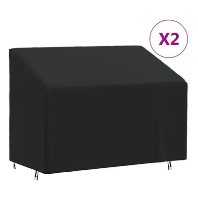 (134 x x 65/94 cm) vidaXL 3-Seater Bench Covers Outdoor Bench Seat Cover pcs 420D Oxford Fabric