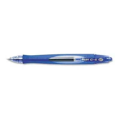 Pilot G6 Retractable Gel Ink Pen Refillable Blue Ink .7mm