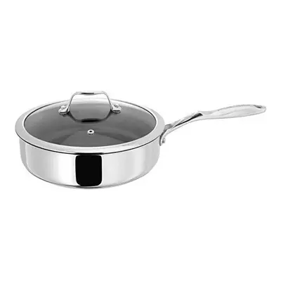 Stellar - James Martin Stainless Steel Frying Pan with Lid/Saute Pan with Lid (24cm)