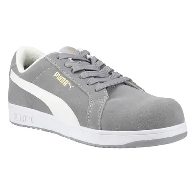 (13 UK, Grey) Puma Safety Mens Iconic Suede Low Safety Trainers