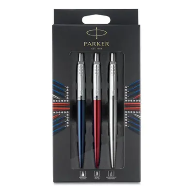 Parker Jotter London Trio Discovery Pack, Red Kensington Gel Pen, Royal Blue Ballpoint Pen and S