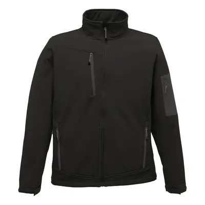 (M, Black/Seal Grey) Regatta Standout Mens Arcola Layer Waterproof And Breathable Softshell Jack