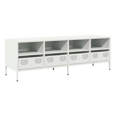 (white, x x 43.5 cm) vidaXL TV Cabinet TV Stand TV Unit Entertainment Centre Cold-rolled Steel