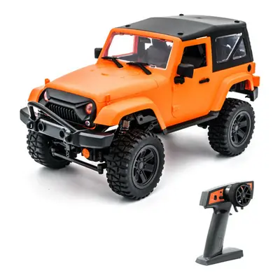 (Orange Hardtop) 1/14 RC Car 2.4G 4WD Off-Road RC Vehicles with LED Light Climbing RC Truck RTR 