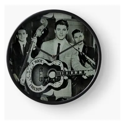 (Ricky Nelson Rock N'Roll Star Blue tint=5095) Wall Clock Inch Funny Mantel & Tabletop Art Decor