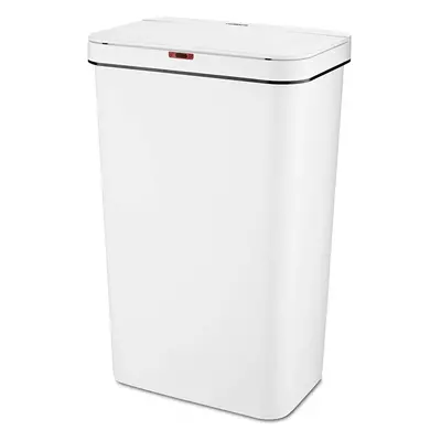 50L Rectangular Sensor Bin, White