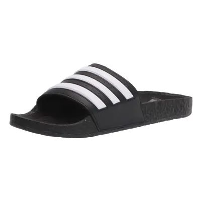 adidas Unisex Adilette Boost Slides Sandal Core Black/White/Core Blac