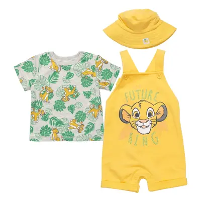 Disney Lion King Simba Baby Boys Piece Outfit Set: Overalls T-Shirt