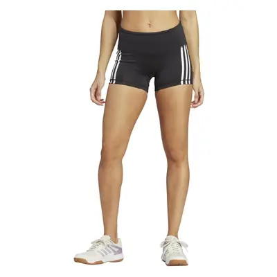 adidas Women's Inch 3-Stripes Shorts Black/White Large