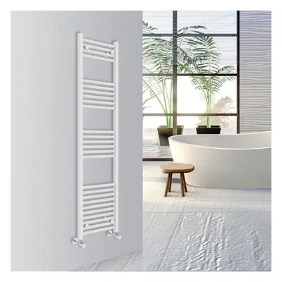 (White, 1600x400mm) Warmehaus Straight Bathroom Heated Towel Rail Warmer Radiator Central Heatin