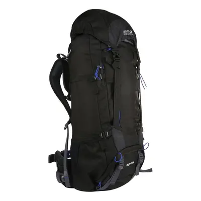 (One Size, Black/Surfspray Blue) Regatta Blackfell III 60+10L Expandable Rucksack