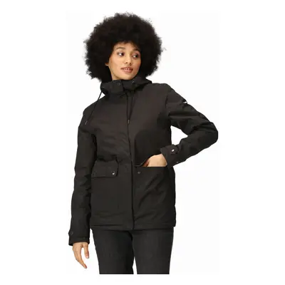 (18, Black) Regatta Womens Broadia Waterproof Hooded Warm Winter Jacket Coat