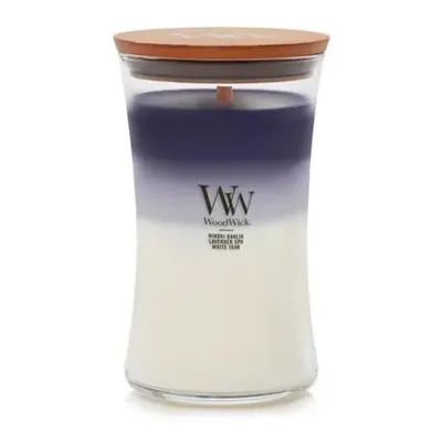 WoodWick Large Hourglass Candle Evening Luxe Premium Soy Blend Wax Pluswick Innovation Wood Wick